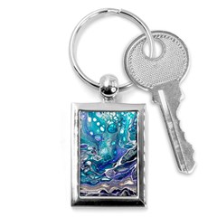 Paint Acrylic Paint Art Colorful Key Chain (rectangle) by Pakrebo