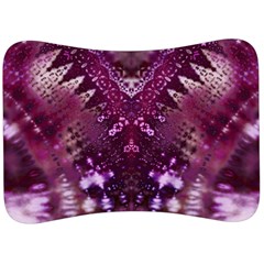 Pink Fractal Lace Velour Seat Head Rest Cushion by KirstenStar