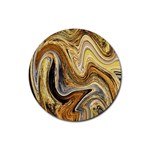 Abstract Acrylic Art Artwork Rubber Coaster (Round)  Front