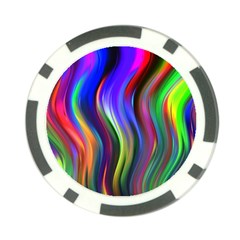 Lines Swinging Plasma Cross Poker Chip Card Guard (10 Pack) by Bajindul