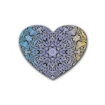 Mosaic Pattern Heart Coaster (4 pack)  Front