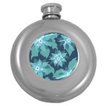 Graphic Design Wallpaper Abstract Round Hip Flask (5 oz) Front