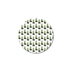 Cactus White Pattern Golf Ball Marker (4 Pack) by snowwhitegirl