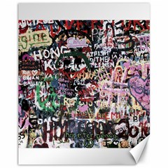 Graffiti Wall Background Canvas 11  X 14  by Pakrebo