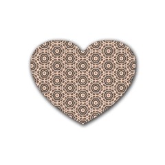 Texture Tissue Seamless Plaid Heart Coaster (4 Pack)  by HermanTelo