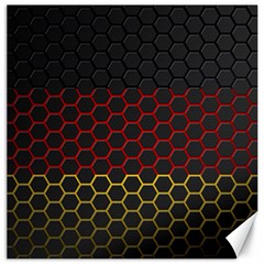 Germany Flag Hexagon Canvas 16  X 16  by HermanTelo