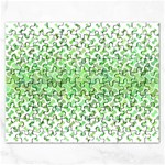 Green Pattern Curved Puzzle Rectangular Jigsaw Puzzl Front