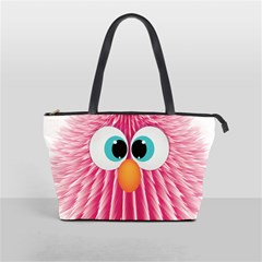 Bird Fluffy Animal Cute Feather Pink Classic Shoulder Handbag by Sudhe