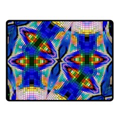 Art Kaleidoscope Meditation Mosaic Double Sided Fleece Blanket (small)  by Wegoenart