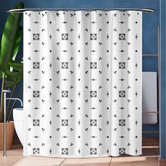 Bw Pattern Iii Shower Curtain 60  X 72  (medium)  by designsbyamerianna