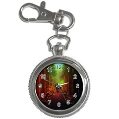 The Lonely Wolf In The Night Key Chain Watches by FantasyWorld7