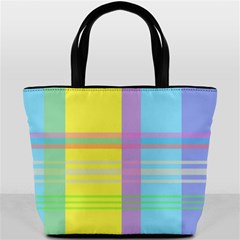 Easter Background Easter Plaid Bucket Bag by Simbadda