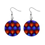 Background Colorful Abstract Mini Button Earrings Front