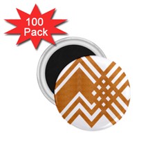 Wood Zigzag Texture 1 75  Magnets (100 Pack)  by Bajindul