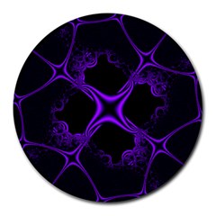 Abstract Fractal Art 3d Artwork Round Mousepads by Sudhe