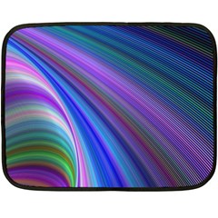 Background Abstract Curves Fleece Blanket (mini) by Bajindul