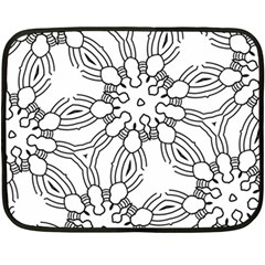 Pattern Design Pretty Cool Art Fleece Blanket (mini) by Wegoenart