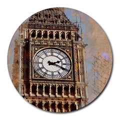 Big Ben London Wes Ben Big Round Mousepads by Wegoenart