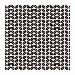 Coffee Beans Pattern Illustrator Medium Glasses Cloth (2 Sides) by Wegoenart