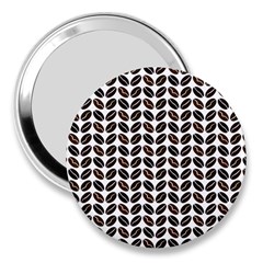 Coffee Beans Pattern Illustrator 3  Handbag Mirrors by Wegoenart