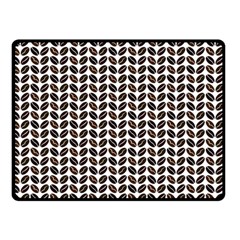 Coffee Beans Pattern Illustrator Double Sided Fleece Blanket (small)  by Wegoenart