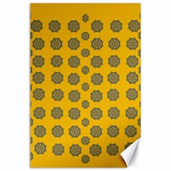 Sensational Stars On Incredible Yellow Canvas 24  X 36  by pepitasart