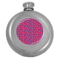 Tropical Pink Avocadoes Round Hip Flask (5 Oz) by snowwhitegirl