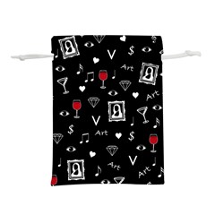 Party Pattern Lightweight Drawstring Pouch (s) by Valentinaart