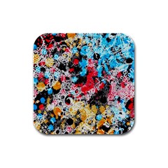 Paint Me Down 4 Rubber Square Coaster (4 Pack)  by impacteesstreetwearsix