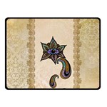 The Fantasy Eye, Mandala Design Fleece Blanket (Small) 50 x40  Blanket Front