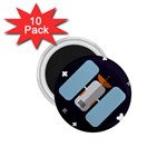 Satellite Machine Space Dark 1.75  Magnets (10 pack)  Front