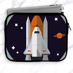 Rocket Space Universe Spaceship Apple Ipad 2/3/4 Zipper Cases by Pakrebo