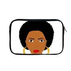 African American Woman With ?urly Hair Apple Macbook Pro 13  Zipper Case by bumblebamboo