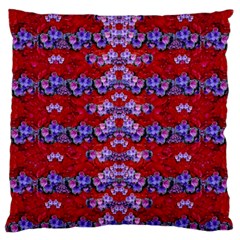 Flowers So Small On A Bed Of Roses Standard Flano Cushion Case (two Sides) by pepitasart