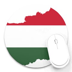 Hungary Country Europe Flag Round Mousepads by Sapixe