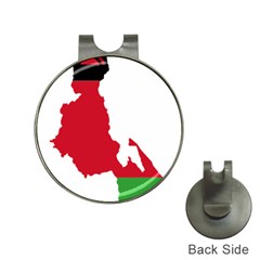 Malawi Flag Map Geography Outline Hat Clips With Golf Markers by Sapixe