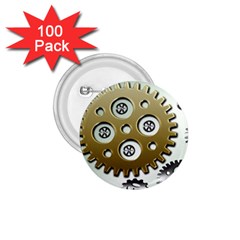 Gear Background Sprocket 1 75  Buttons (100 Pack)  by HermanTelo