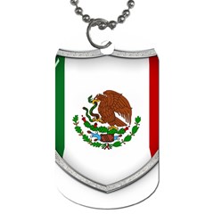 Flag Mexico Country National Dog Tag (one Side) by Sapixe