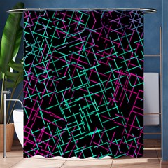 1980chaos Shower Curtain 60  X 72  (medium)  by designsbyamerianna