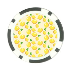 Fruits Template Lemons Yellow Poker Chip Card Guard (10 Pack) by Pakrebo