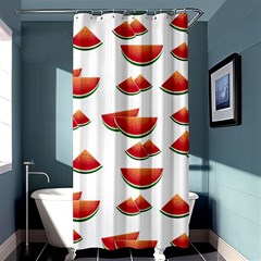 Summer Watermelon Pattern Shower Curtain 36  X 72  (stall)  by Pakrebo