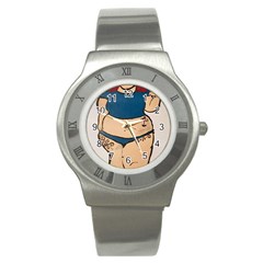 Sassy Stainless Steel Watch by Abigailbarryart