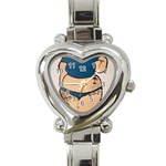 Sexy N Sassy Heart Italian Charm Watch Front