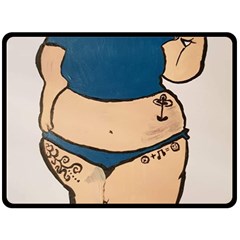 Sexy N Sassy Double Sided Fleece Blanket (large)  by Abigailbarryart