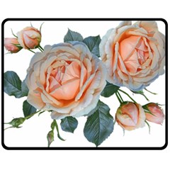 Roses Flowers Buds Ragrance Double Sided Fleece Blanket (medium)  by Pakrebo