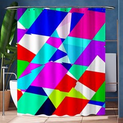 Patchwork Shower Curtain 60  X 72  (medium)  by designsbyamerianna