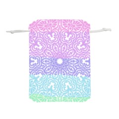 Vintage Pastel Mandala White Lightweight Drawstring Pouch (s) by snowwhitegirl