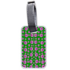 Bloom In Peace And Love Luggage Tag (two Sides) by pepitasart