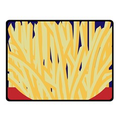 French Fries Potato Snacks Food Fleece Blanket (small) by Simbadda