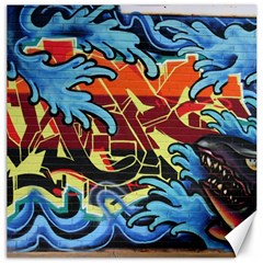 Graffiti Colourful Street Art Art Canvas 16  X 16  by Simbadda